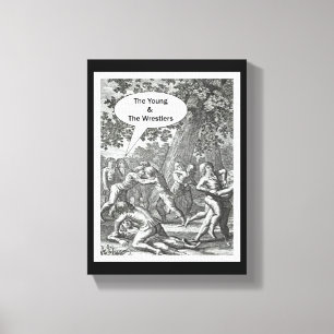 The Young & The Wrestlers Canvas Afdruk
