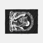 The Yule Cat Is Coming Beware Jolakotturinn Quote  Fleece Deken (Voorkant (Horizontaal))