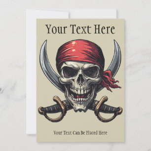 The Zee Pirate Tavern - Skull N Botten Feestdagenkaart