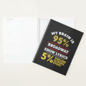 Theater - Broadway Show Lyrics cadeaus Planner (Display)