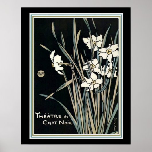 "Theater de Chat Noir" Art Nouveau Print (Voorkant)