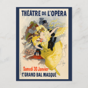 Theater de l'Opera, Jules Chéret Briefkaart