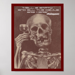 Theater Hell is lege duivels hier Shakespeare Poster
