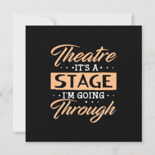 Theater Het Is Een Podium Acteurs Gaan Door Kaart