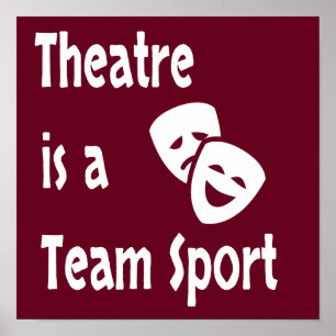Theater is een teamsport, Acteren, Acteur, Actrice Poster