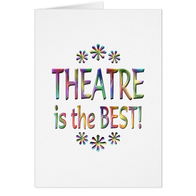 Theater is het beste (Voorkant)