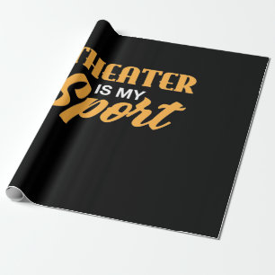 Theater is mijn sport cadeaupapier