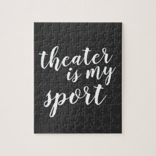 Theater is mijn sport Simple Modern Graphic Legpuzzel