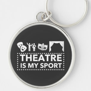 Theater is mijn sport sleutelhanger