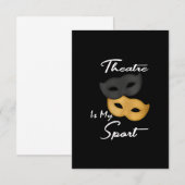 Theater is mijn sport | Theater Lover Gift (Voorkant / Achterkant)