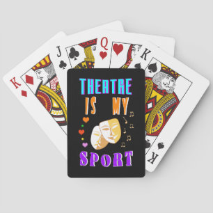 Theater is mijn sportacteursdrama pokerkaarten