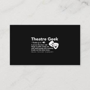 Theater is mijn sportmuzikale liefdesspeler die Br Visitekaartje