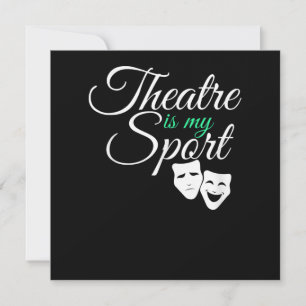 Theater is mijn T-shirt Musical Theater Actor Feestdagenkaart