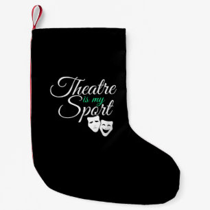 Theater is mijn T-shirt Musical Theater Actor Kleine Kerstsok