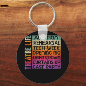 Theater Life Audition repetitie Tech Week Sleutelhanger (Voorkant)