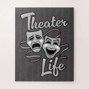 Theater Life Comedy en Tragedy Masks Legpuzzel
