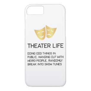 Theater Life Funny Broadway Musical Theater iPhone 8/7 Hoesje