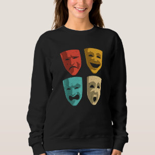 Theater Mannen Theater maskers Broadway Drama Trui
