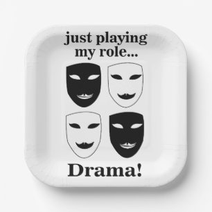 Theater Mask Theatre Drama Performance Party Papieren Bordje