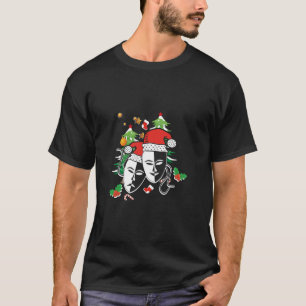 Theater maskeert muziekrepetitie met kersttheater t-shirt