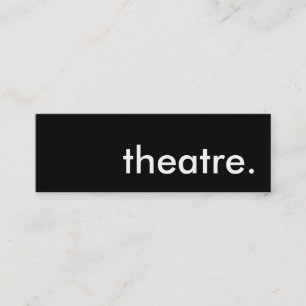 theater. mini visitekaartje