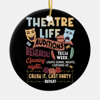 Theater Nerd Acteur Musical Theater Life Audities Keramisch Ornament