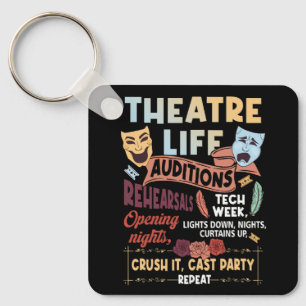 Theater Nerd Acteur Musical Theater Life Audities Sleutelhanger
