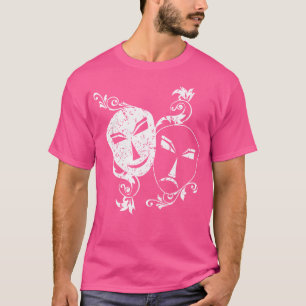Theater Nerd voor Drama Funny Acteur Gift Masks To T-shirt