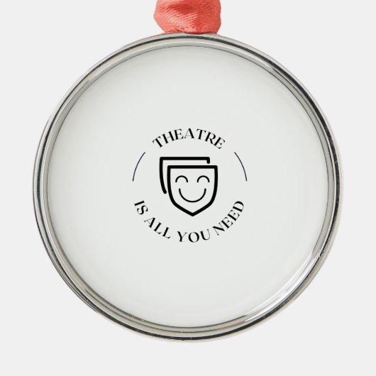 Theater nodig metalen ornament (Voorkant)