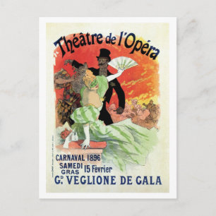  Theater Opera Carnival 1896 Briefkaart