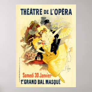 THEATER OPERA Cheret Paris Poster