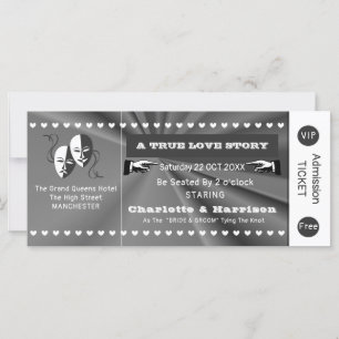 Theater Playbill Show Ticket Theme Weddenschap