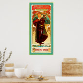 Theater Sarah Bernhardt ~ Hamlet ~ Alphonse Mucha Poster (Keuken)
