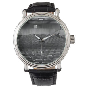 Theater Seater Black White Foto Horloge