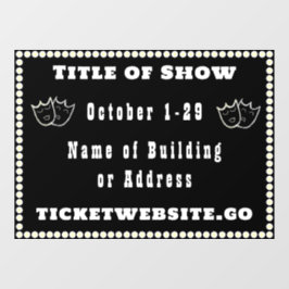 Theater Showreclame Ramensticker Raamsticker