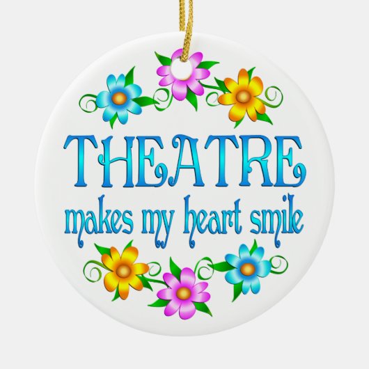 Theater Smile Keramisch Ornament (Voorkant)