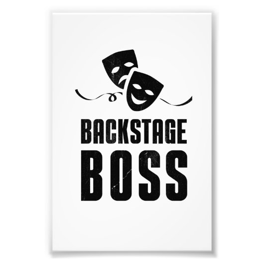 Theater Stage Backstage Boss Crew Stage Foto Afdruk (Voorkant)