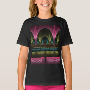 Theater van Fantasie, Abstract Kleurrijke Fractale T-shirt