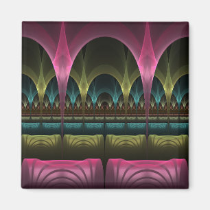 Theater van Fantasy, Abstracte kleurrijke fractale Magneet