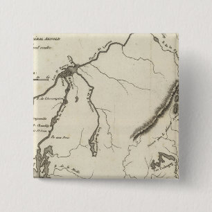 Theater van legeroperaties in het noorden vierkante button 5,1 cm