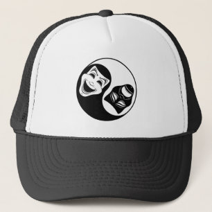 Theater Yin Yang Design - Comedy en Tragedy Masks Trucker Pet