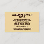 theateracteur visitekaartje (Achterkant)