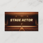 theateracteur visitekaartje (Voorkant)