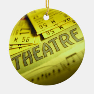 Theaterblad Muziek & Tickets Keramisch Ornament