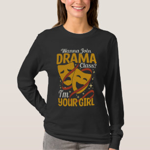 Theaterdocent Drama Manager Masker Acteur Drama Th T-shirt