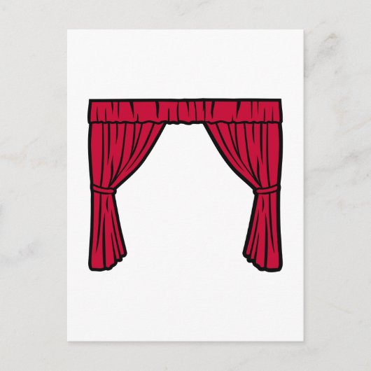 Theatergordijn Briefkaart (Voorkant)
