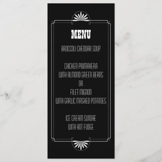 Theaterkaartje Trouwmenu Uitnodiging (Voorkant)