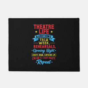 Theaterleven voor acteur deurmat