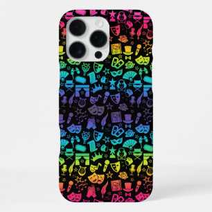 Theaterliefhebber Regenboogpictogrammen telefoonho iPhone 16 Pro Max Hoesje