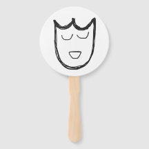 Theatermaskers dubbelzijdige ventilator